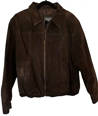Junction West Suede Bomber Jacket Mens Chocolate Brown Size XL NWT • $27