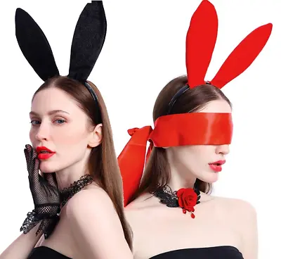 Animal Rabbit Bunny Ears Hair Hoop Headband Hairband Cosplay Costume Women • $4.64