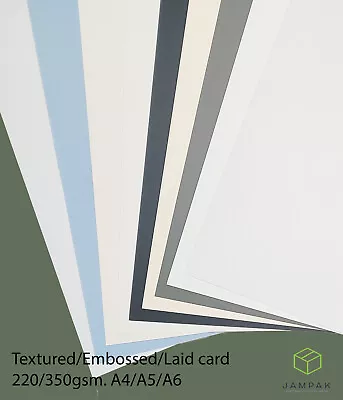 £2.50 • Buy Textured / Embossed / Laid Invite Card  PREMIUM QUALITY A4, A5, A6, Arts&Crafts.