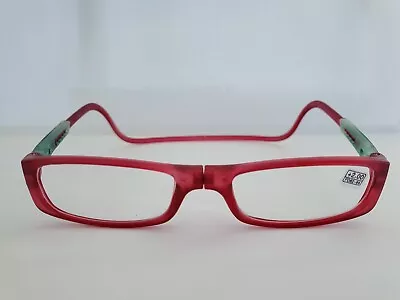 Click Adjustable Magnetic Front Connect Reading Eye Glasses Full Rim • $25.99