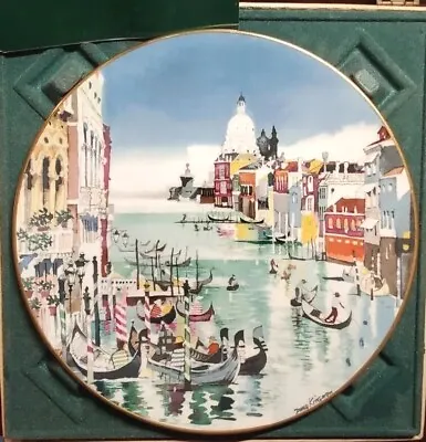 Vintage 1977 ROYAL DOULTON England Grand Canal Venice Plate Dong Kingman #3828 • $11.80