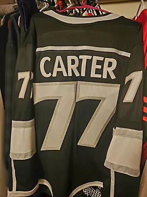 Los Angeles Kings #77 Jeffrey Carter Fanatics Black Jersey Size L NEW No Tags • $85