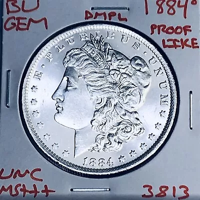 1884 O Bu Gem Morgan Silver Dollar Unc Ms+++ Dmpl U.s. Mint Rare Coin 3813 • $41