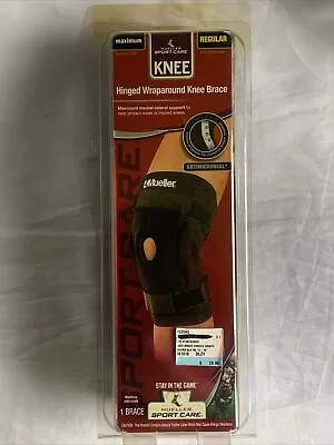 Mueller Hinged Wraparound Knee Brace - Maximum Support 3333REG Black Regular New • $19