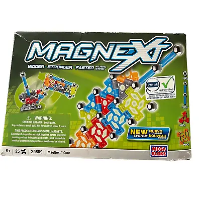 Mega Bloks Magnext Core 29809 Building Toy 25 Pieces Kids Ages 6+ Magnetic Set • $16