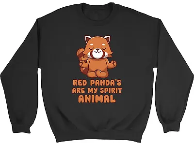 Red Panda Kids Sweatshirt Are My Spirit Animal Bamboo Boys Girls Gift Jumper • £12.99