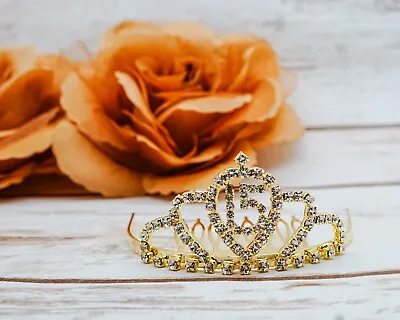 1 PC Rhinestone Mini Tiara With Comb Crystal Quinceanera Party • $10.99