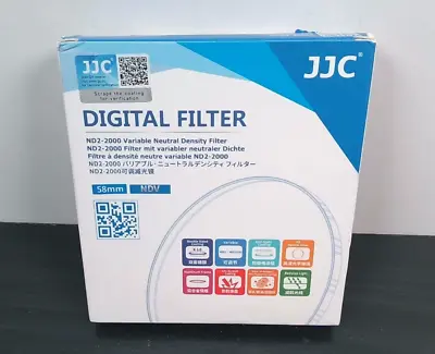 JJC - Digital Filter ND2-2000 Variable Neutral Density Filter -  58mm • $29.85