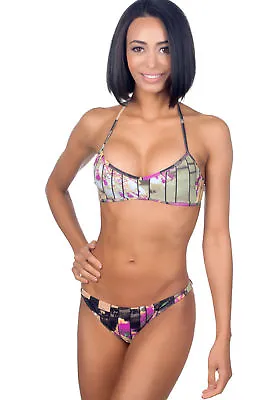 $14.99 • Buy Rosa Cha Junior Ladies Bandeau Halter Underwire Top Bikini Swimsuit 2542