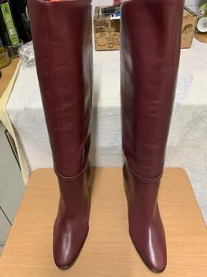 MNG Mango Knee High Brown Boots Size UK 4 ( 37 ) • £27