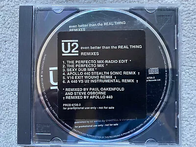 U2 Even Better Than The Real Remixes Very Rare 1991 US 6-Track Promo CD Mint • $87.03