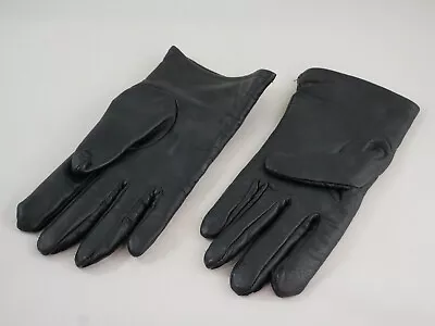 USMC Black Leather Dress Gloves Poly/Wool Lined Unisex Size 7 Read Description • $14.99