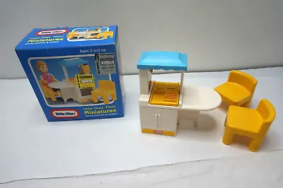 Vintage Little Tikes Place Miniatures Party Kitchen & Chairs 5591 New Box • $39.99