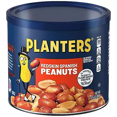 Redskin Spanish Peanuts Roasted Salted Peanuts Plant Based Protein 12.5 Ounce  • $31.34