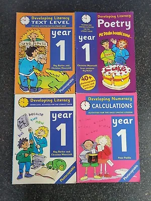 YEAR 1 - Developing Literacy & Developing Numeracy 4 Book Bundle • £11.97