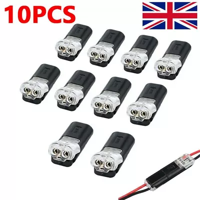 10Pcs 12V 2Pin Car Cable Wire Connector Plug Waterproof For Electrical Cars • £3.99