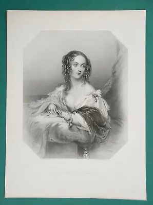 LADY CAROLINE CAPEL Of Queen Victoria Royal Court - SUPERB 1840 Antique Print • $44.95