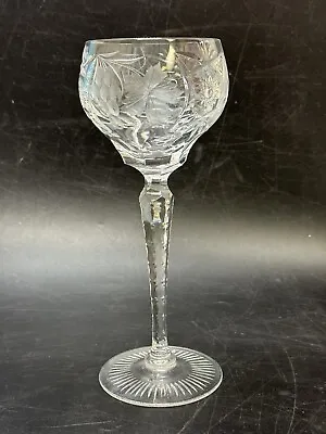 Nachtmann Traube Tall Wine Hock Glass Cut Crystal 8-1/8  • $40