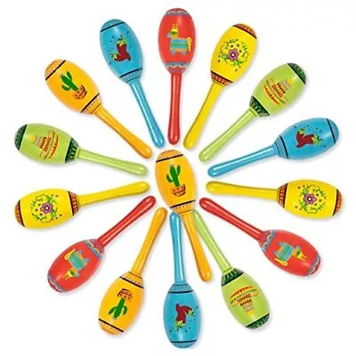 15Pcs Mexican Fiesta Party Favors Mini Wooden Maracas For Kids 15 Wood Maracas • $29.79