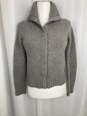 $37 • Buy VTG J.Crew Wool Cashmere  Full Snap Button Front Cardigan Sweater Size Medium