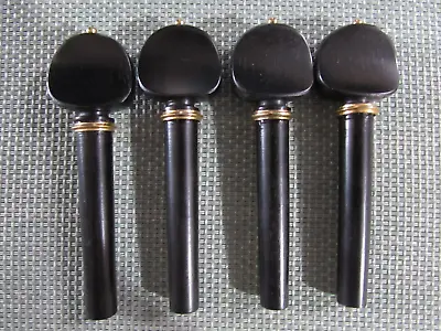  Viola  Ebony French Pegs With  Gold Pins & Gold Collar  Fits 15 Inch Violas • $10.99