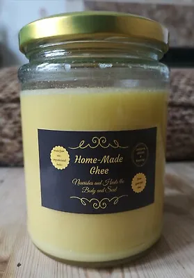 Home-made Ghee Made From Raw Unpasteurised Butter From Grass Fed Cows - 450ml • £14.99