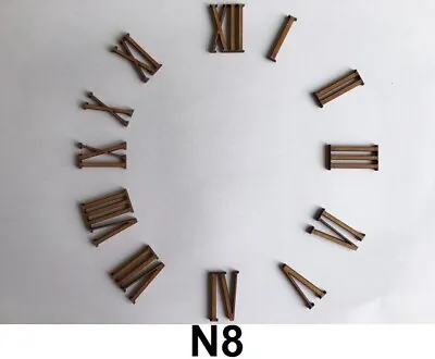 12 X CLOCK FACE 100MM ROMAN NUMERAL NUMBERS WOODEN MDF BLANK CRAFT EMBELLISHMENT • £5.80