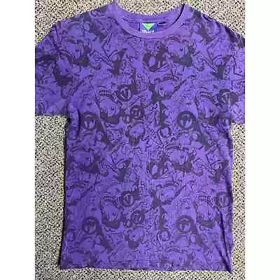 Vurt Purple All Over Music Graphic Print Short Sleeved Skateboarding Tshirt • $30