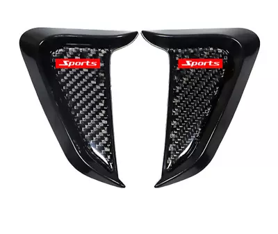 Car Side Fender Emblem Air Vent Cover Trim Shark Gills Decoration Carbon Fiber • $17