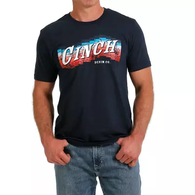 Cinch® Men's Western Navy Heather T-Shirt MTT1690567 • $19.97