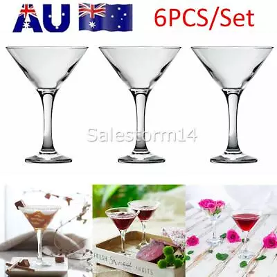 6x Martini Cocktail Drinking Party Glasses • $24.50