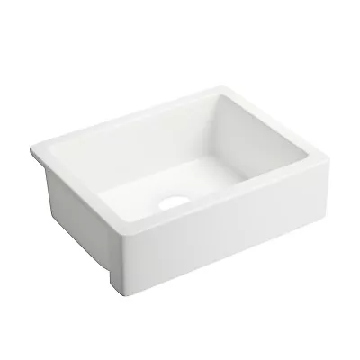 Inch White Farmhouse Sink Deep Apron Sink Undermount Farmhouse Kitchen Sink Sing • $496.62