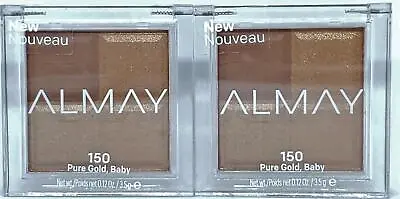 LOT OF 2 Almay Eyeshadow Quad 150 Pure Gold Baby .12oz • $7.99