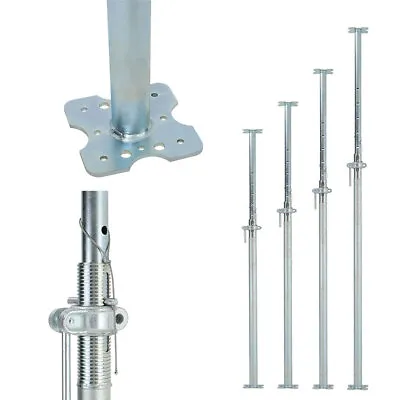 Galvanized Steel Scaffolding Base Beam Support Column Post Adjustable Jack Props • £150.95