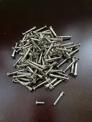 100x Connecting Bolts Screws M4 Kitchen Cabinet Bedroom Furniture Carcase Socket • £19.99