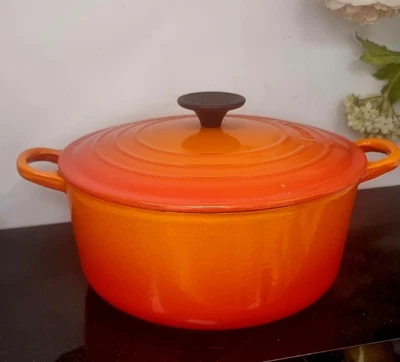 £57 • Buy Le Creuset Large Cast Iron Casserole Dish With Lid 24cm No. 24 Made In France