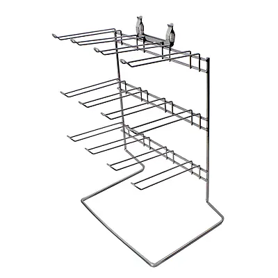 Counter Hook Display Stand With 12 Fixed Hooks In Silver Retail Shop (K9A) • £37.32