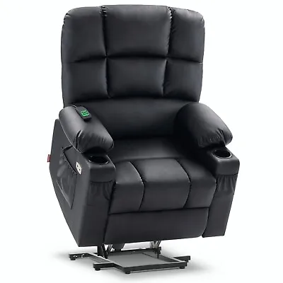 MCombo Medium Dual Motor Power Lift Recliner Chair Faux Leather 7679 • $699.90