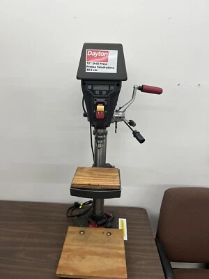 $120 • Buy DAYTON 12  Drill Press, 120V, Fixed Speed 244-3386 RPM