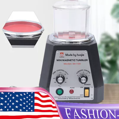 Magnetic Tumbler Jewelry Polisher Machine Finisher 100mm 4 Speed Time Control • $153
