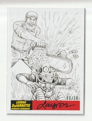 £48.06 • Buy 2017 Topps MARS ATTACKS Revenge Artist Autograph Laydon DeJarnette #P-46 03/10