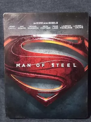 Man Of Steel OOP Steelbook (blu-ray Henry Cavill • $12.99