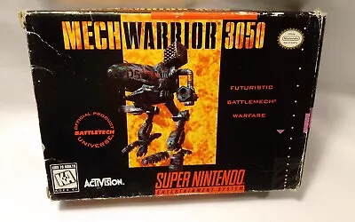 MechWarrior 3050 (Super Nintendo Entertainment System 1995) Open Box C.I.B. • $60