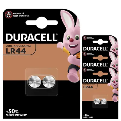 Duracell LR44 AG13 A76 V13GA Button Cell Batteries X 8 **Long Expiry** • £5.69