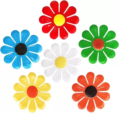 6 Pcs Metal Flowers Wall Decor Garden Decor Metal Flower Sunflower Wall Art Han • $15.83