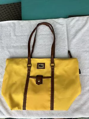 Dooney&Burke Large Yellow Fabric Tote /shoulder Bag • $29