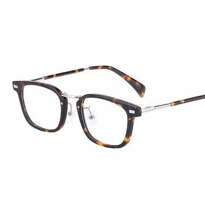 Vintage Square Eyeglass Frames Men Women Classic Fashion Acetate Glasses Eyewear • $35.95