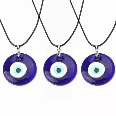 $1.85 • Buy Lucky Evil Eye Beads Necklace Turkish Blue Eye Pendant Clavicle Charm Jewellery 