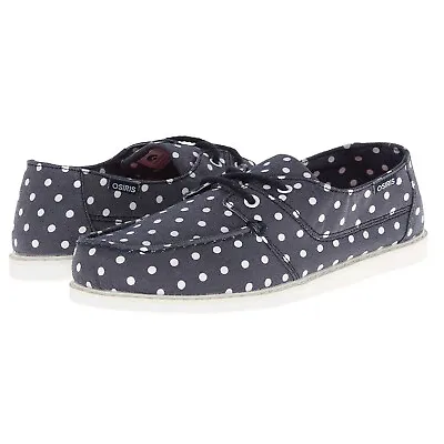 OSIRIS Skateboard Shoes WOMENS YACHTER DENIM/WHITE/DOT • $34.95