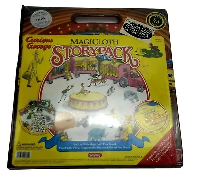 Vintage 1998 Curious George The Magicloth Theater Magnet Playstage New In Box  • $28.79